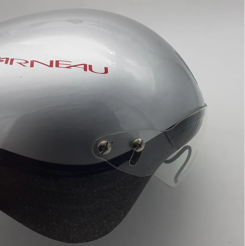 Louis Garneau Prologue V TT Helmet in Silver size Large Shop Soiled-1